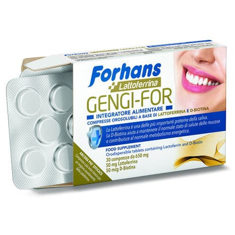 Forhans Gengi-For Integratore di Lattoferrina e D-Biotina