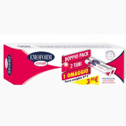 Emoform Dentifricio Actifluor per Protezione Anticarie