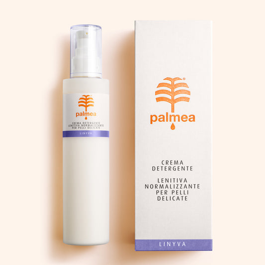 Palmea Crema detergente lenitiva normalizzante per pelli delicate Linyva