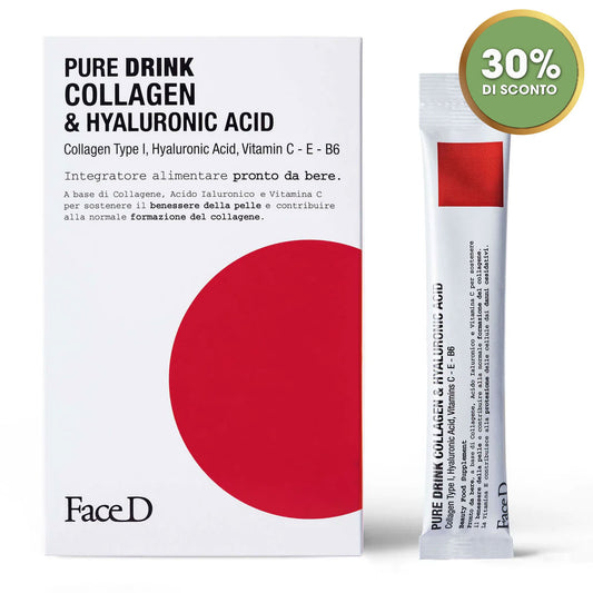 FaceD Pure Drink Collagene e Acido Ialuronico