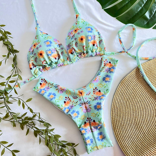 Costume da bagno brasiliano Eveline Tropical Color