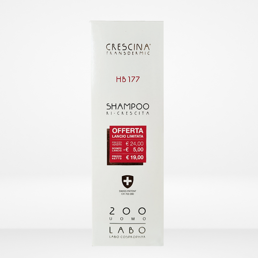 Labo Crescina Shampoo Ri-crescita Transdermic HB 177 200 Uomo